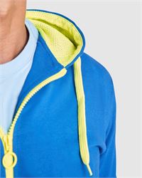 FELPA CON CONTRASTI FLUO